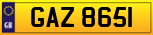 Buy number plate GAZ 8651