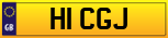 Buy number plate H1 CGJ