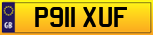 Buy number plate P911 XUF