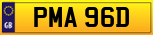 Buy number plate PMA 96D