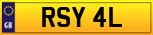 Buy number plate RSY 4L