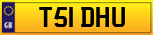 Buy number plate T51 DHU