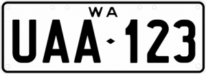 private number plate - platinum plates